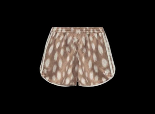 adidas Women's Animal Print Sprinter Shorts Brown Desert