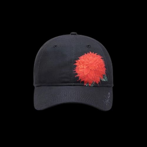 Yohji Yamamoto x New Era Red Dhalia Motif Cap 'Black'