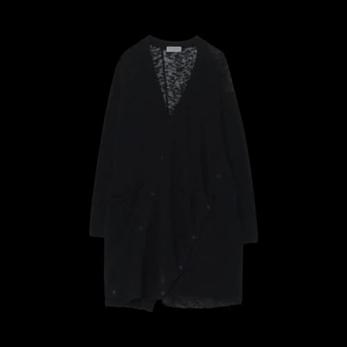 Yohji Yamamoto Pour Homme Skew Cardigan 'Black'