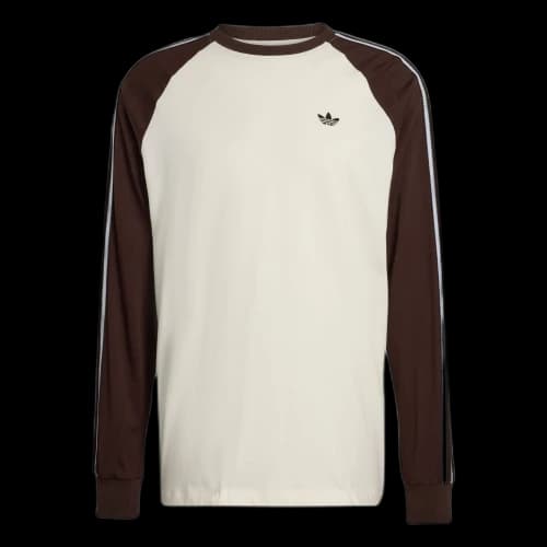 adidas Britcore Cali Long Sleeve T-Shirt 'Off White Aurora Coffee'