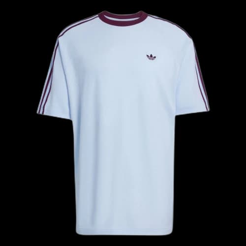 adidas Britcore Ringer Short Sleeve T-Shirt 'Crystal Sky'