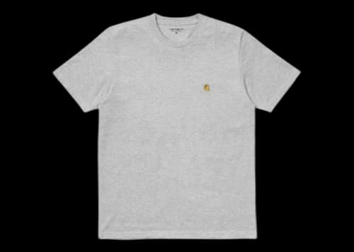 Carhartt WIP S/S Chase T-Shirt Ash Heather/Gold