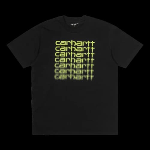 Carhartt WIP Short-Sleeve Fading Script T-Shirt 'Black'