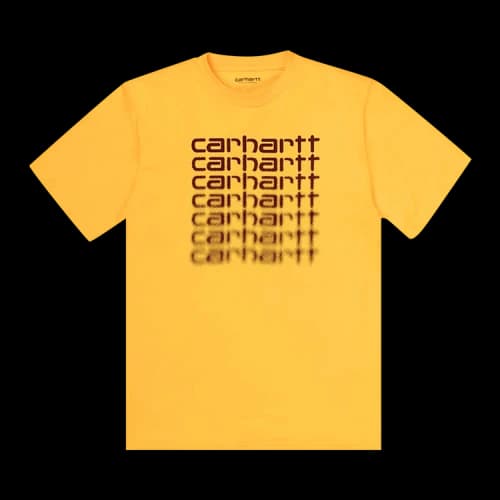 Carhartt WIP Short-Sleeve Fading Script T-Shirt 'Sunflower'