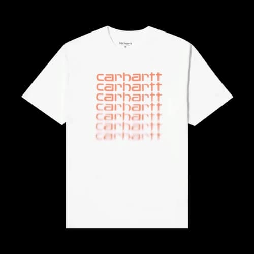 Carhartt WIP Short-Sleeve Fading Script T-Shirt 'White'
