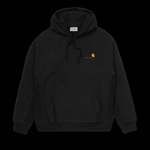 Carhartt WIP Hooded American Script Sweatshirt 'Black'