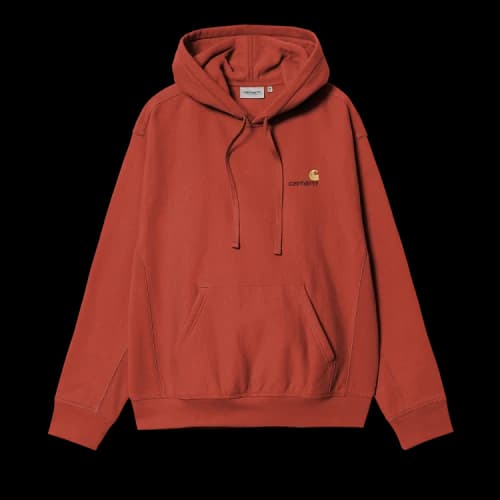 Carhartt WIP Hooded American Script Sweatshirt 'Oxide Red'