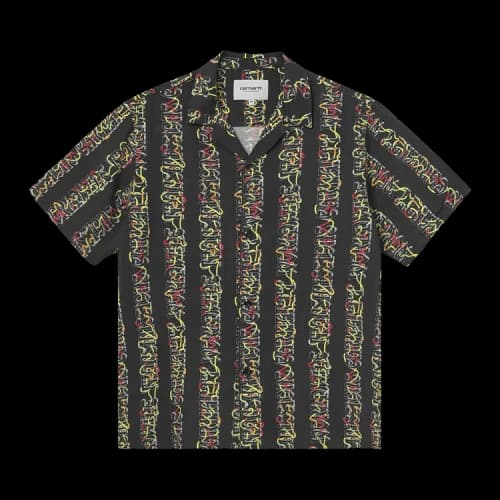 Carhartt WIP Short-Sleeve Transmission Print Shirt 'Black'