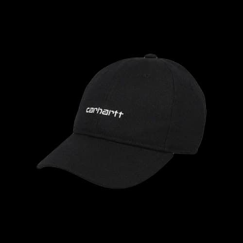 Carhartt WIP Canvas Script Cap 'Black'
