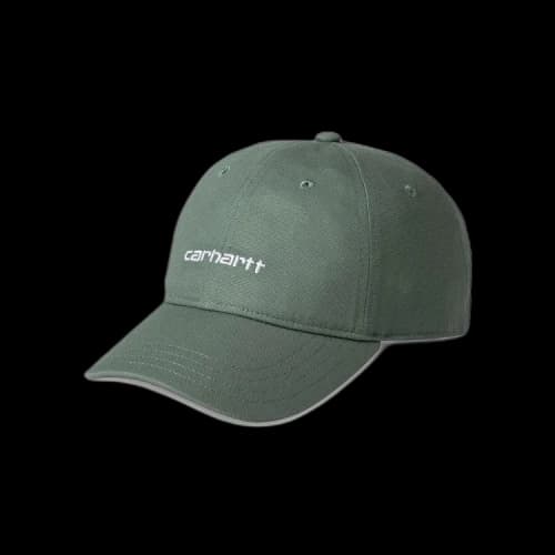 Carhartt WIP Canvas Script Cap 'Park/White'