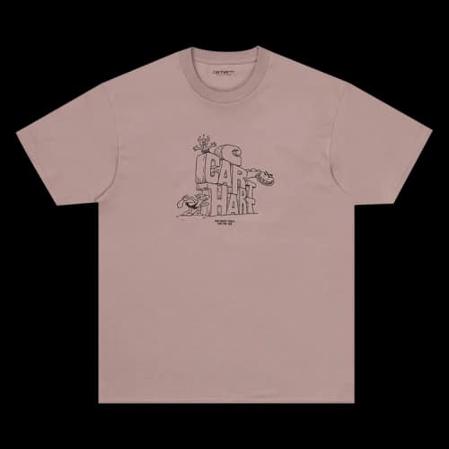 Carhartt WIP Short-Sleeve Stoneage T-Shirt 'Pink'