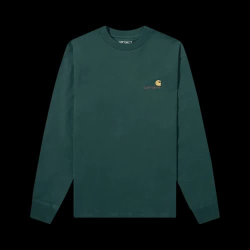 Carhartt WIP Long-Sleeve American Script T-Shirt 'Grove'