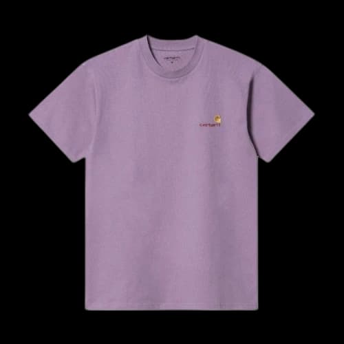 Carhartt WIP American Script Short-Sleeve T-Shirt 'Purple'