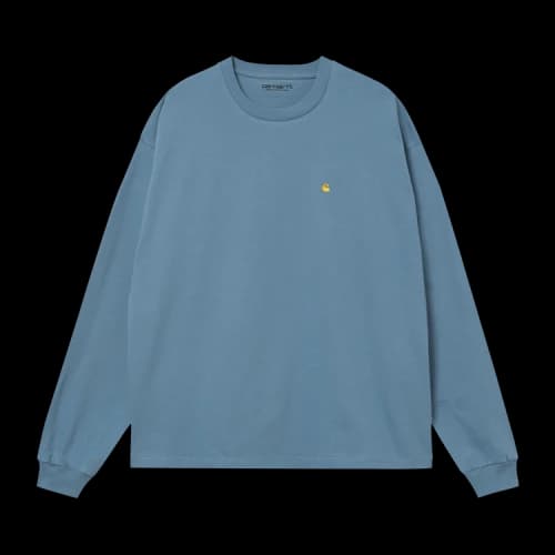 Carhartt WIP Long-Sleeve Chase T-Shirt 'Blue'
