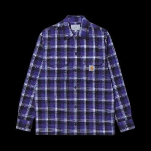 Carhartt WIP Long-Sleeve Hepner Shirt 'Razzmic'
