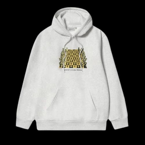Carhartt WIP Hooded Chessboard Sweater 'Ash'