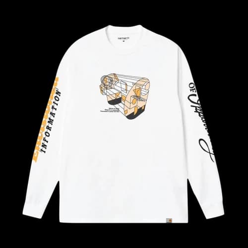 Carhartt WIP Long-Sleeve Living T-Shirt 'White'