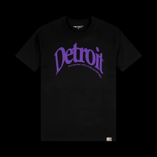 Carhartt WIP Short-Sleeve Detoirt Arch T-Shirt 'Black/Razzmic'