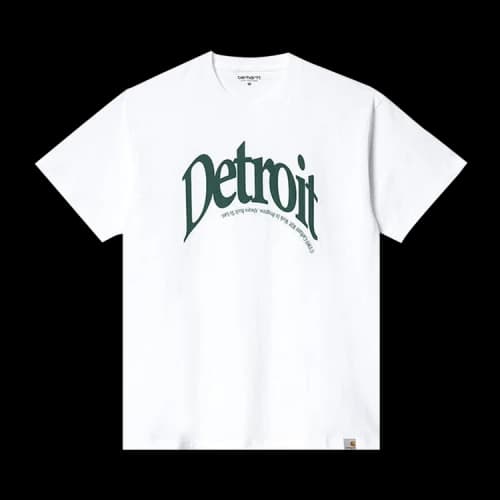 Carhartt WIP Short-Sleeve Detoirt Arch T-Shirt 'White Hedge'
