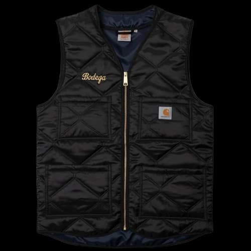 Carhartt WIP x Bodega Hard Days Work Quilted Vest Black