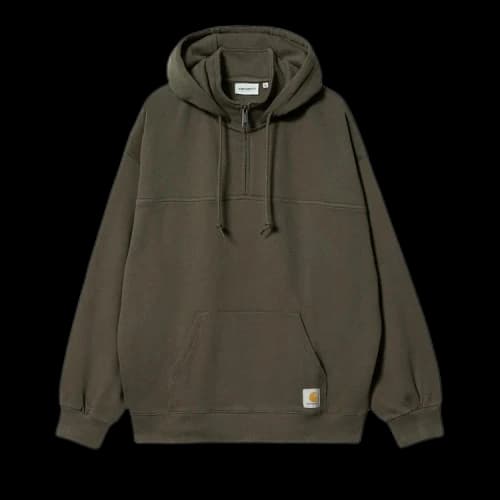 Carhartt WIP Hooded Wade Half Zip Sweatshirt 'Cypress'