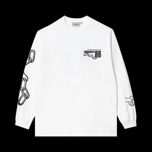 Carhartt WIP Long-Sleeve Stronger T-Shirt 'White/Black'