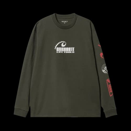 Carhartt WIP Long-Sleeve Life Tools T-Shirt 'Cypress'