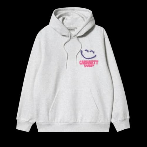 Carhartt WIP Hooded Happy Script Sweater 'Grey'
