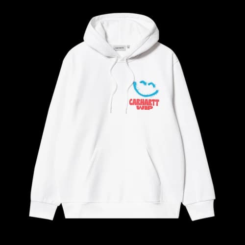 Carhartt WIP Hooded Happy Script Sweater 'White'