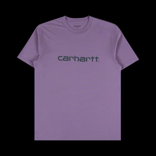 Carhartt WIP Short-Sleeve Script T-Shirt 'Purple'