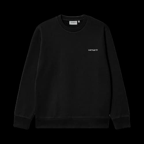 Carhartt WIP Script Embroidery Sweatshirt 'Black'