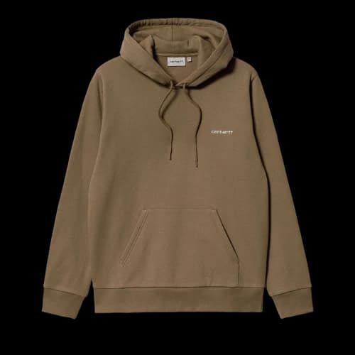 Carhartt WIP Script Embroidery Hoodie 'Brown'