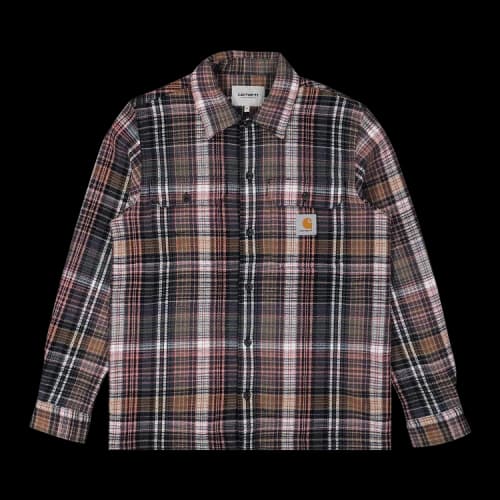 Carhartt WIP Long-Sleeve Valmon Shirt 'Brown'