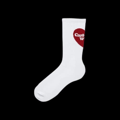 Carhartt WIP Heart Socks 'White'