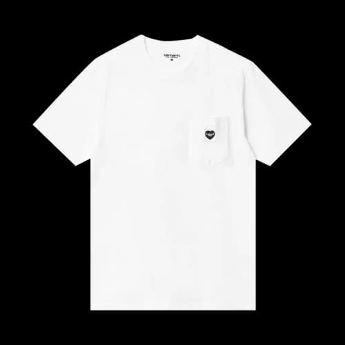 Carhartt WIP Short-Sleeve Pocket Heart T-Shirt 'White/Black'