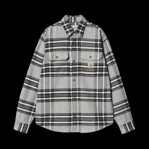 Carhartt WIP Long-Sleeve Hawkins Shirt 'Grey'