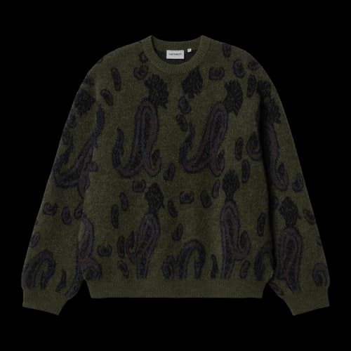 Carhartt WIP Medford Sweater 'Paisley Jacquard/Plant'