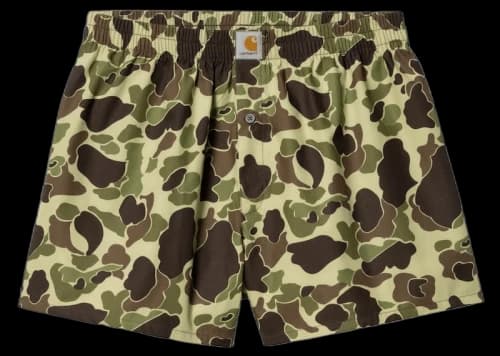 Carhartt WIP Cotton Boxer Green Camo Duck