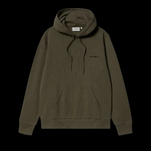 Carhartt WIP Script Embroidery Sweatshirt Hoodie 'Green'