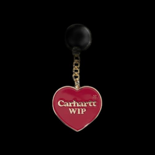 Carhartt WIP Heart Keychain 'Red'