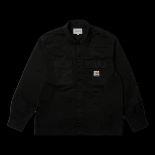 Palace X Carhartt WIP FW23 logo Long Sleeve Shirt 'Black'