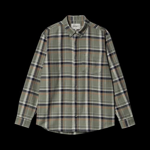 Carhartt WIP Long-Sleeve Swenson Shirt 'Swenson Check/Park'
