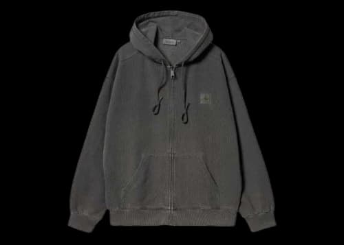 Carhartt WIP Hooded Nelson (Garment Dyed) Jacket Charcoal