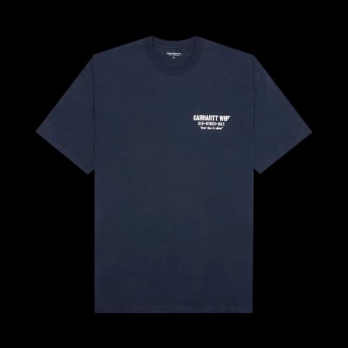 Carhartt WIP Short-Sleeve Less Troubles T-Shirt 'Blue/Wax'