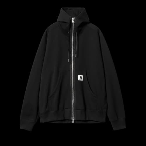 Carhartt WIP x Sacai Zip Up Hoodie 'Black'