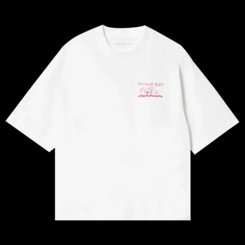 Carhartt WIP Short-Sleeve Kainosho T-Shirt 'White/Charm Pink'