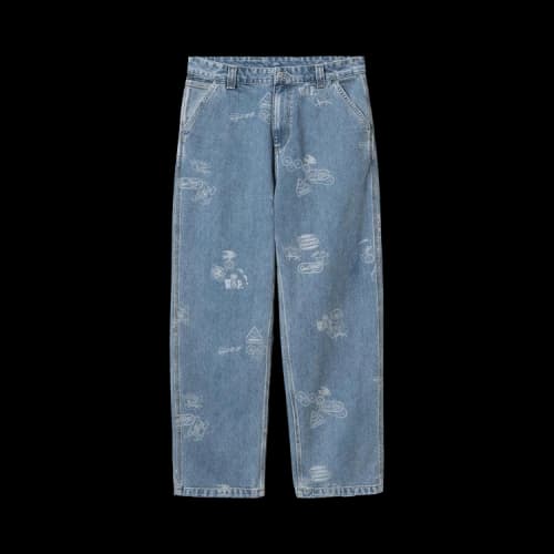 Carhartt WIP Stamp Pant 'Stamp Print Blue'