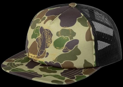 Carhartt WIP Flying Ducks Trucker Cap Green Camo Duck