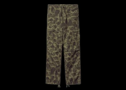 Carhartt WIP Garment Dyed Duck Camo Cargo Pant Green/Office Green