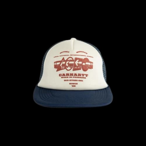 Carhartt WIP Runaway Trucker Cap 'Natural/Blue'